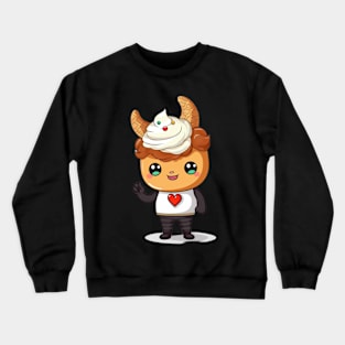 kawaii ice cream cone junk food T-Shirt cute  funny Crewneck Sweatshirt